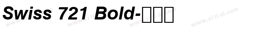 Swiss 721 Bold字体转换